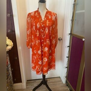Diane Von Furstenberg 100% silk dress, M